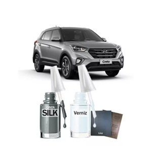 Tinta Tira Risco Automotivo Creta Cinza Silk em Oferta na Shopee