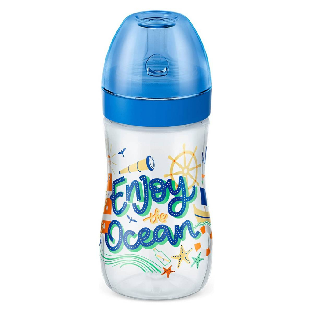 Mamadeira Super Evolution Divertida 6m+ 300ml Azul - Lillo em Oferta na Shopee