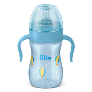 Mamadeira com Alça Super Evolution 240ml Azul - Lillo em Oferta na Shopee