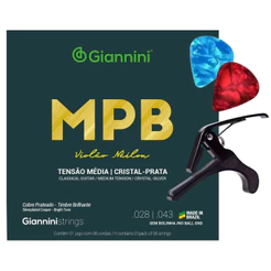 Encordoamento Genws + 2 Palhetas + capotraste VLBK STC01