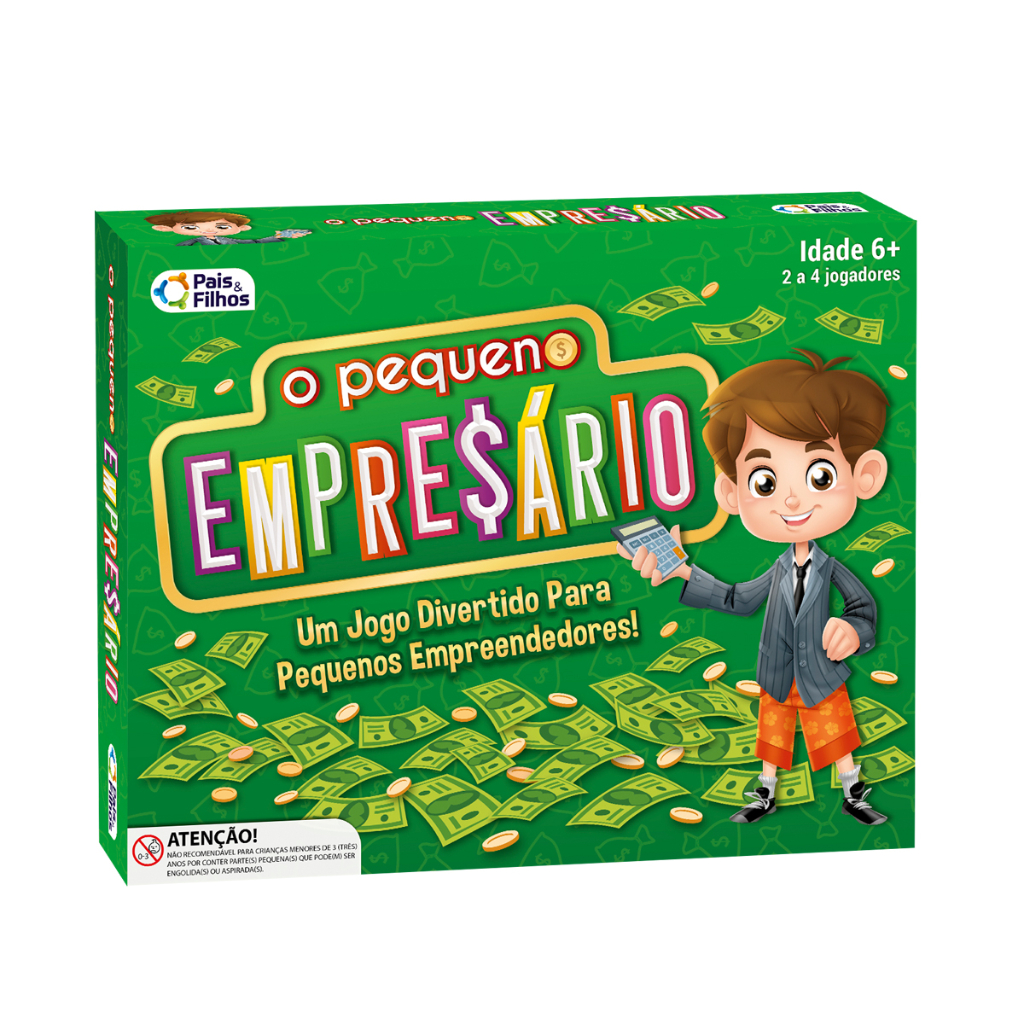 Jogo de Tabuleiro o Pequeno Empresario Parecido com Banco Imobiliario - Pais e Filhos em Oferta na Shopee