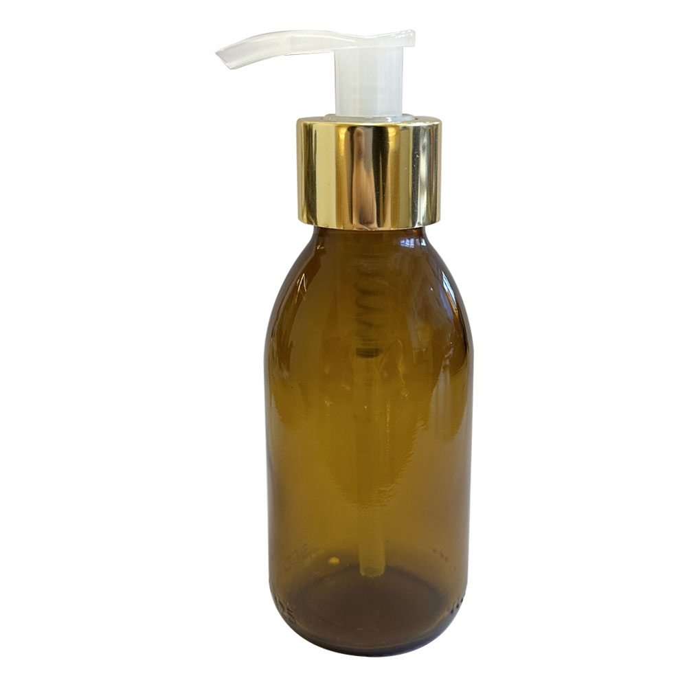 Frasco De Vidro Âmbar 100ml C/ Válvula Pump (10 Unidades) — imagem 2 de 2