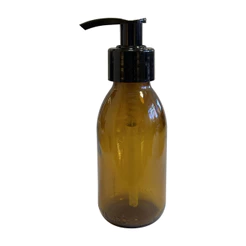 Frasco De Vidro Âmbar 100ml C/ Válvula Pump (10 Unidades)