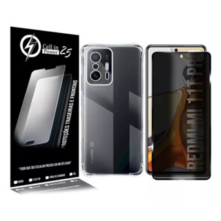 Kit Capa + Pelíc. Privacidade 3d P/ Xiaomi 11t / 11t Pro