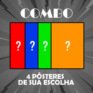 Combo 4 Pôsteres da loja ou personalizados de sua escolha (Tamanhos A4, A5 e A6) em Oferta na Shopee