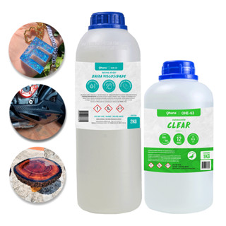 Resina Epoxi Ohana Baixa Viscosidade C/endurecedor Kit 3,0kg