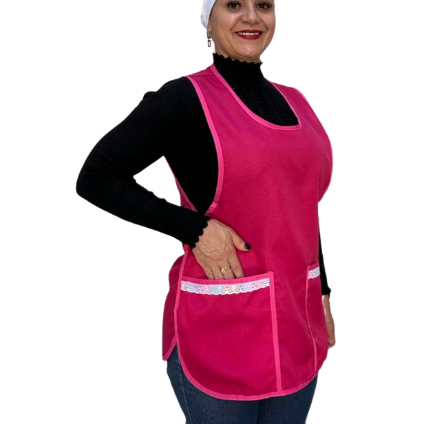 Batas avental Jaleco Uniformes Limpeza Profissional Professora frente e costas veste do 36 ao 50 em Oferta na Shopee