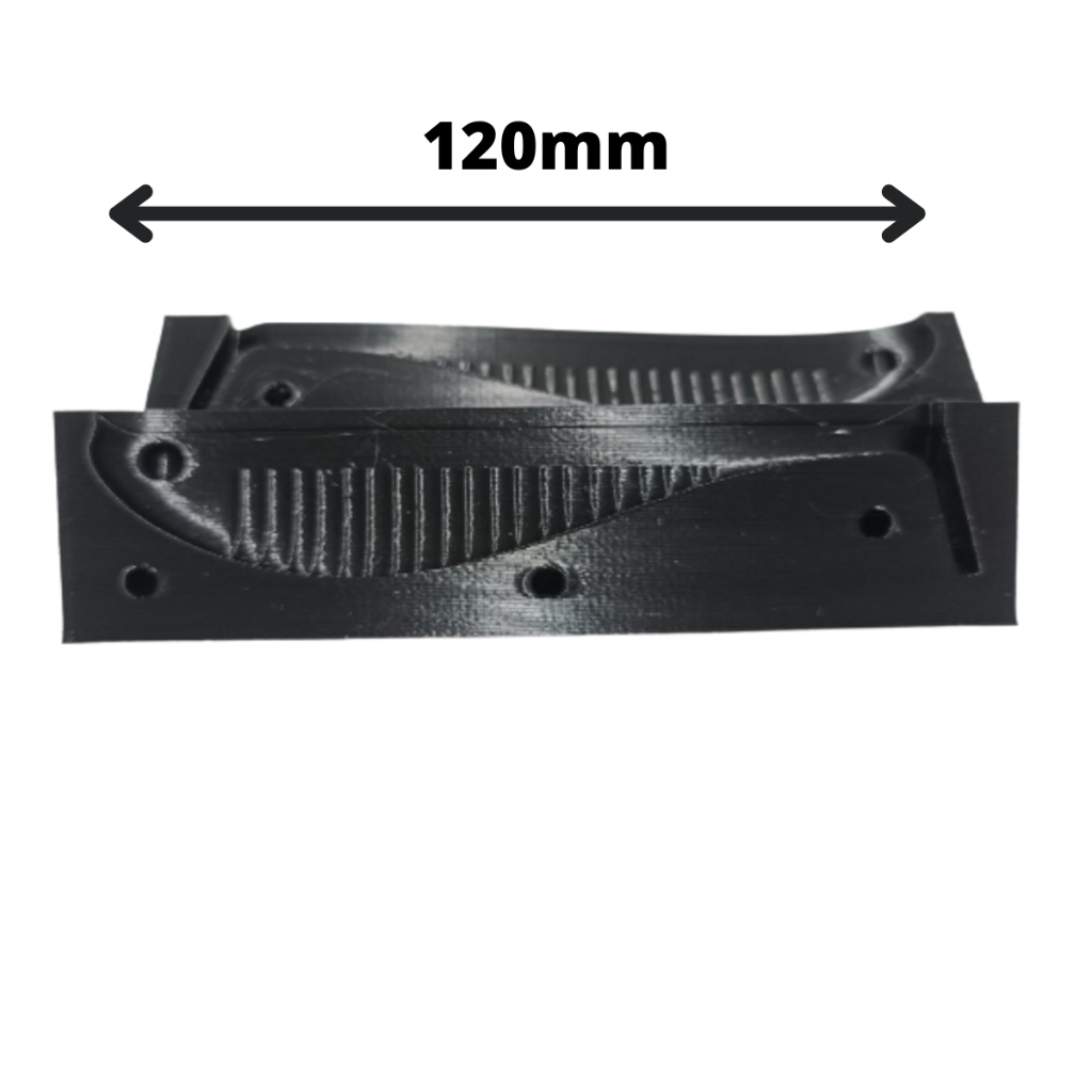 Molde para isca artificial solf Bait modelo Shad 120mm aberto nao precisa injetor para plastisol ou silicone
