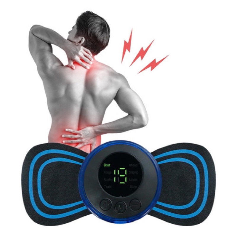 Mini Massageador Portátil Recarregável Dor Pescoço Coluna Pernas