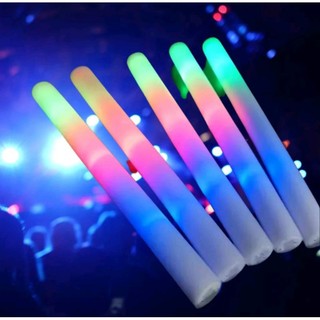 Kit 10 - 15 - 20 - 30 - 40 - Bastão De Led Espuma 3 Fases Neon Festas Rave Casamento Carnaval
