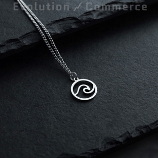 Colar Corrente Masculino Cordão Aço Inoxidável 316l Antialérgico Correntinha com Pingente Onda Mar Praia Não fica Preto em Oferta na Shopee