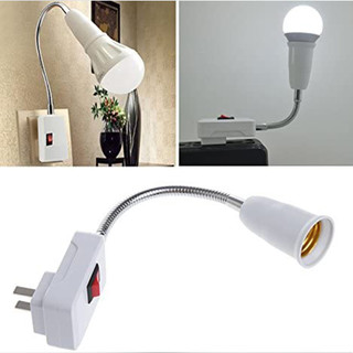 lâmpada flexível dobrar teste móvel luz soquete adaptador de luz plug switch