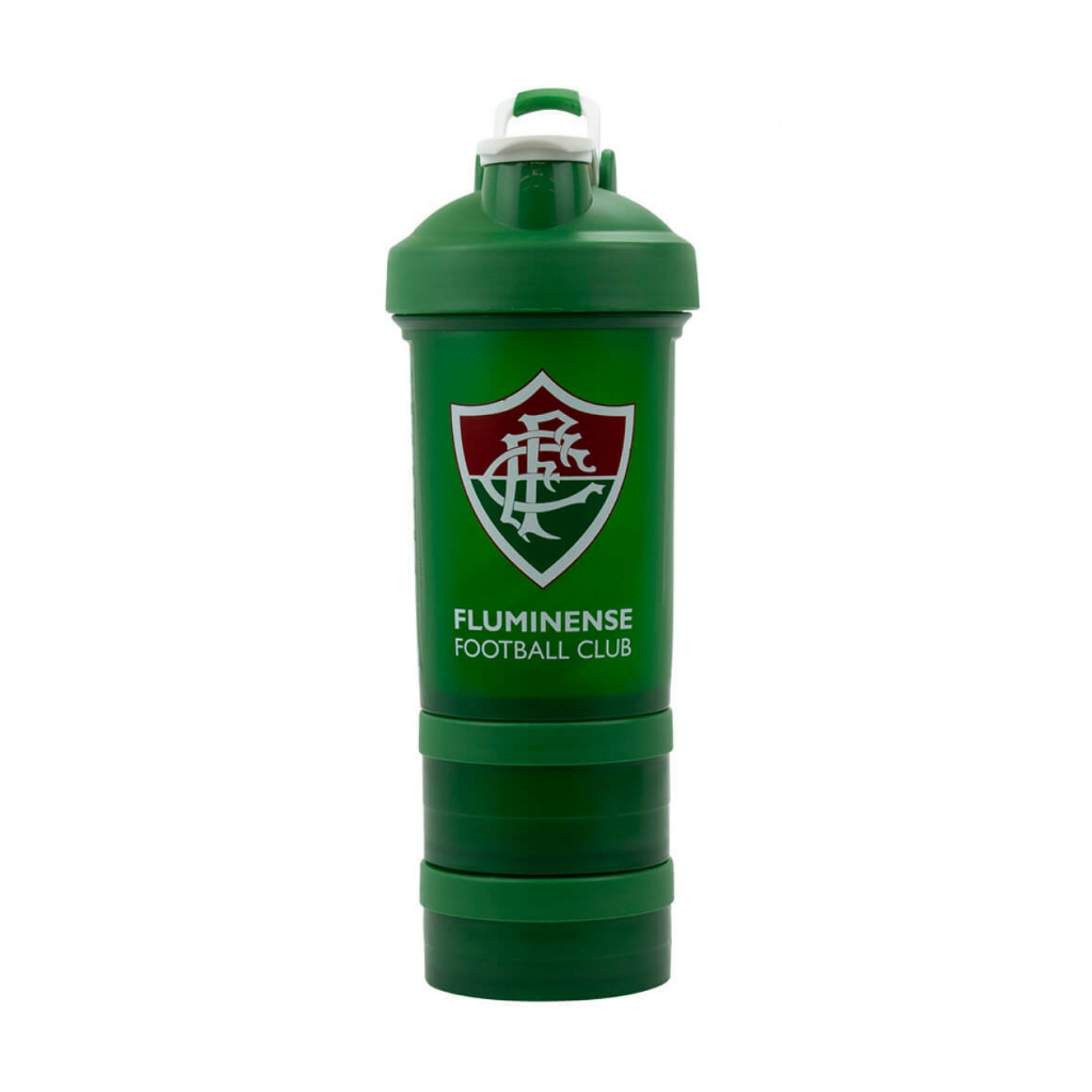 Garrafa Shakeira Mola 2 Compartimentos 500ml - Fluminense