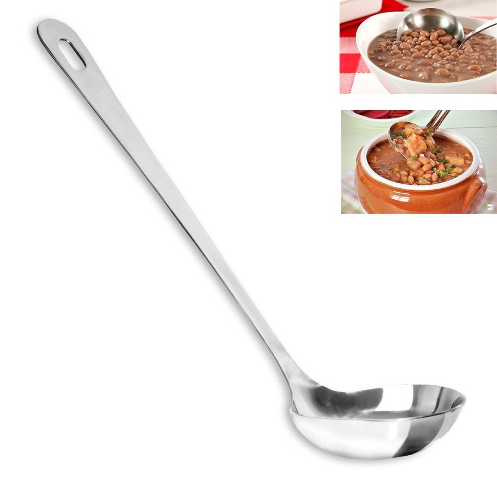 Concha De Feijão sopa inox Utensilio Cozinha Inox 31,5cm pegador inox