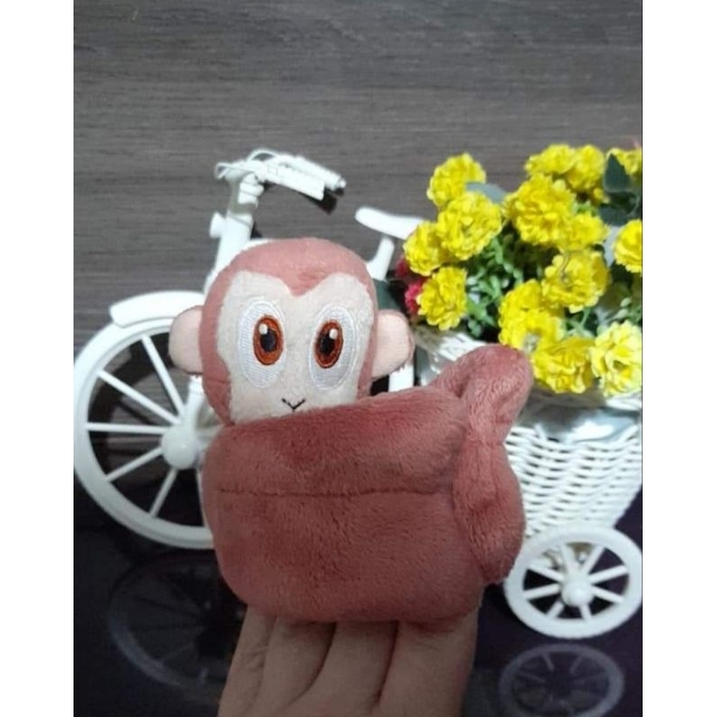 Agarradinho Macaquinho De Pelúcia Kinder Ovo Maxi Usado