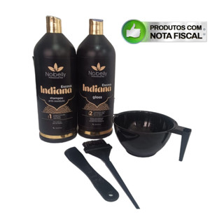 Kit Escova Progressiva Organica 0 Formol Lançamento 1litro Efeito Japinha Exclusiva