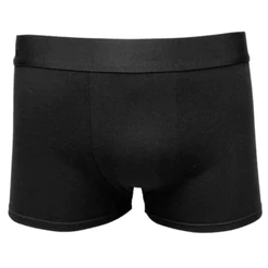 Cueca Boxer Unidade Pretas Confortáveis Estilosas Clássicas Microfibra