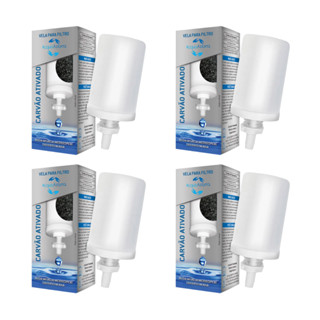 KIT 4 Velas Para Filtro Carvão Ativado Elimina Odores
