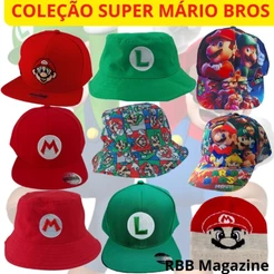 Boné, Chapéu e Touca Coleção Super Mario Bros infantil menino e menina
