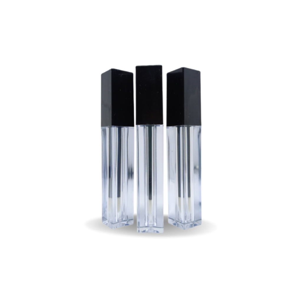 Tubo Para Batom Liquido Quadrado 4,5ml Quadrado Vazio - 5und