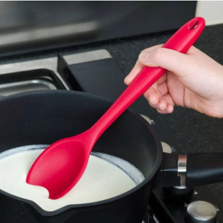 Colher Redonda De Silicone Utensílio De Cozinha 27cm Pronta Entrega