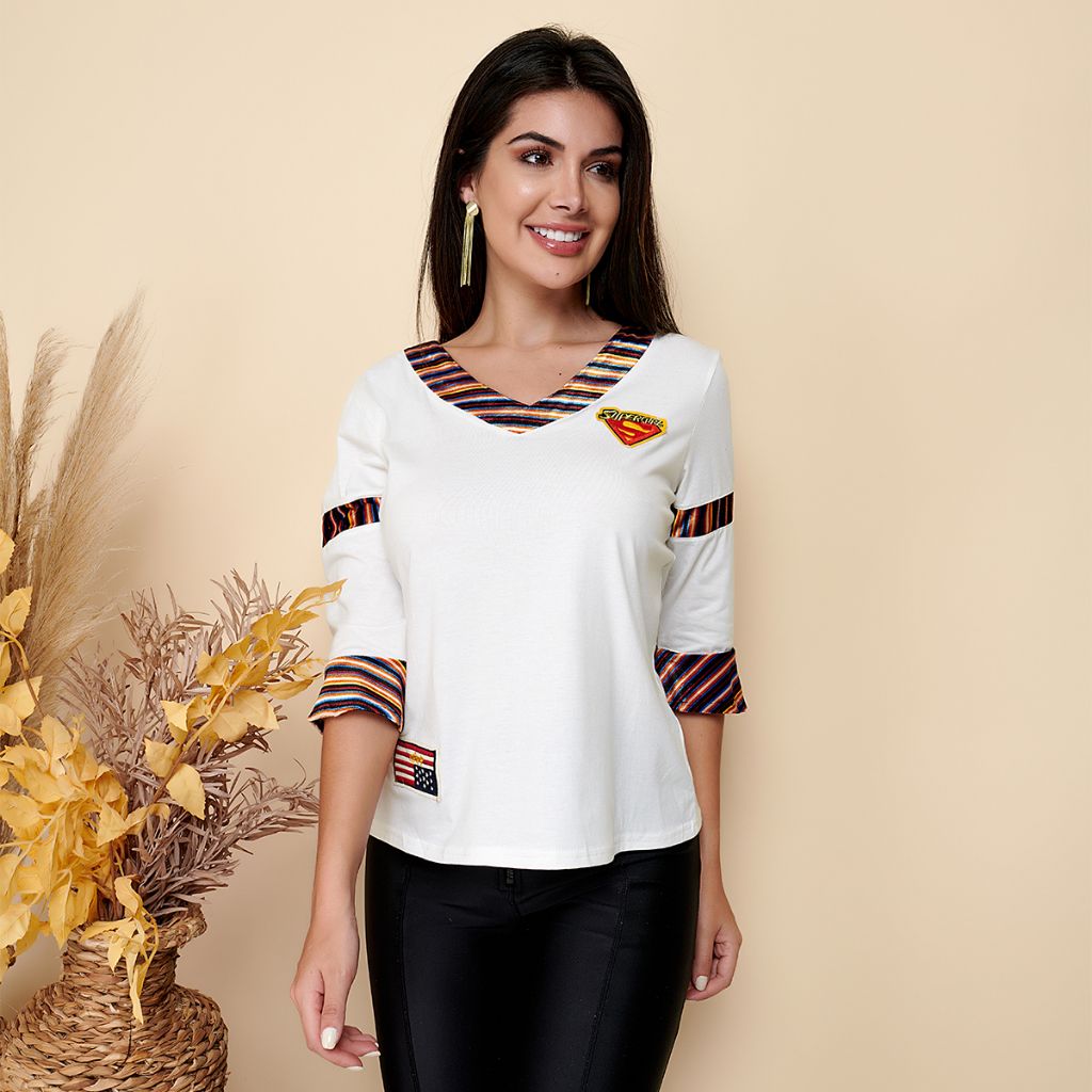 L-3061#37love Moda Feminina Eireli Blusa Femenina de Malha Despojado Elegante Tendencia /Moda Feminina Social Morderno Coleção Nova 23 37love Moda Feminina — R$ 29,99 em Shopee