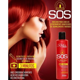 Máscara Reconstrutora Sos 3 Minutos Blend de Óleos Rofer 500ml