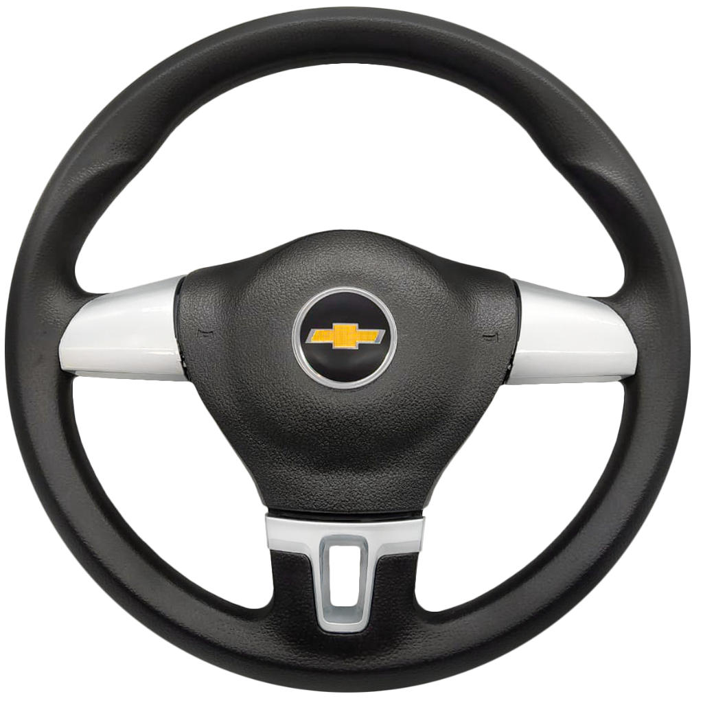 VOLANTE ESPORTIVO JETTA TSI PRATA COMPATIVEL COM CELTA OMEGA CORSA PRISMA VECTRA ASTRA MERIVA ZAFIRA SILVERADO CARAVAN