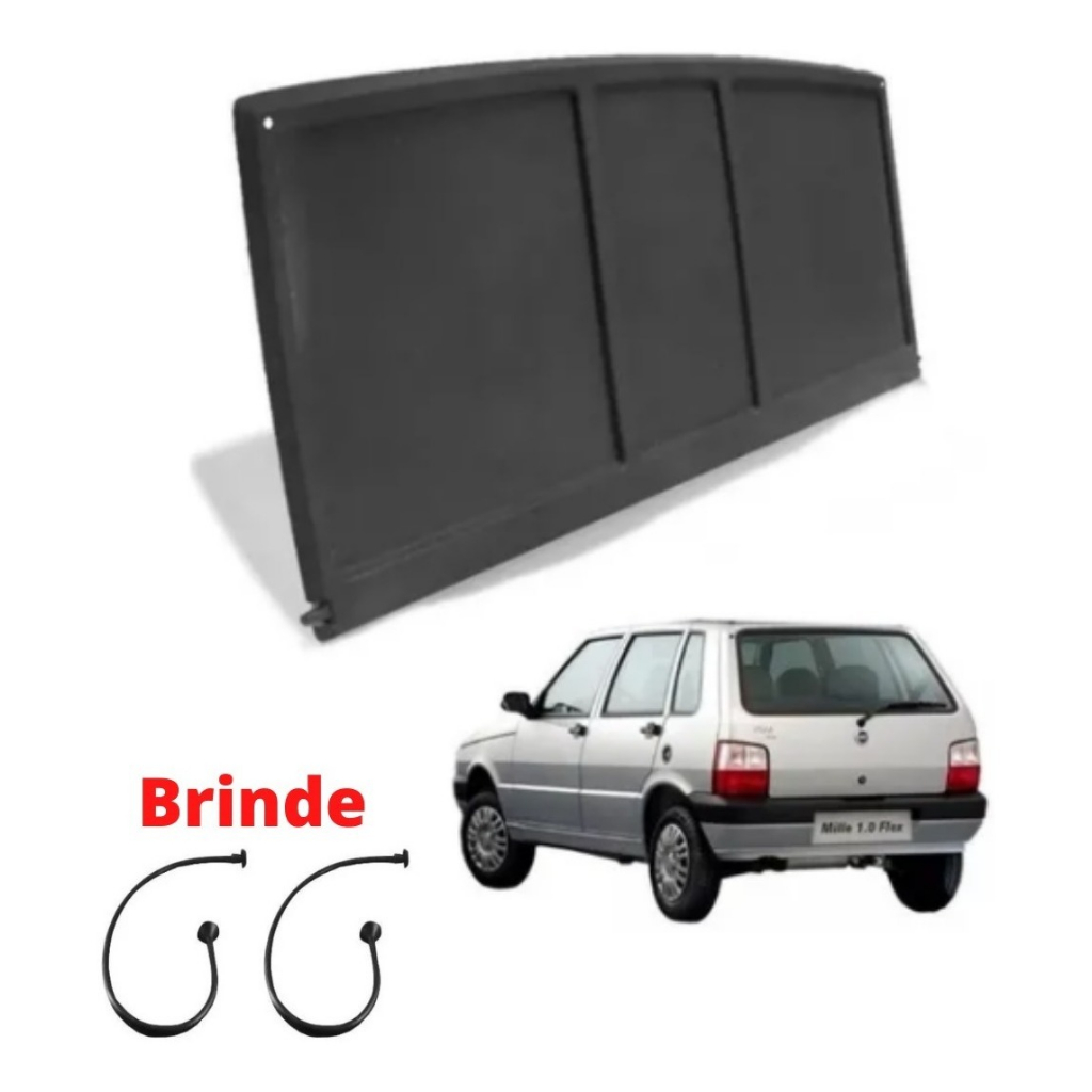 TAMPÃO BAGAGITO FIAT UNO MODELO ORIGINAL  1984/2013 2 E 4 PORTAS - 1° LINHA INJETADO/ NÃO ENVERGA