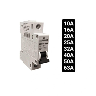 Disjuntor de 10A a 63A Unipolar Monofásico Soprano