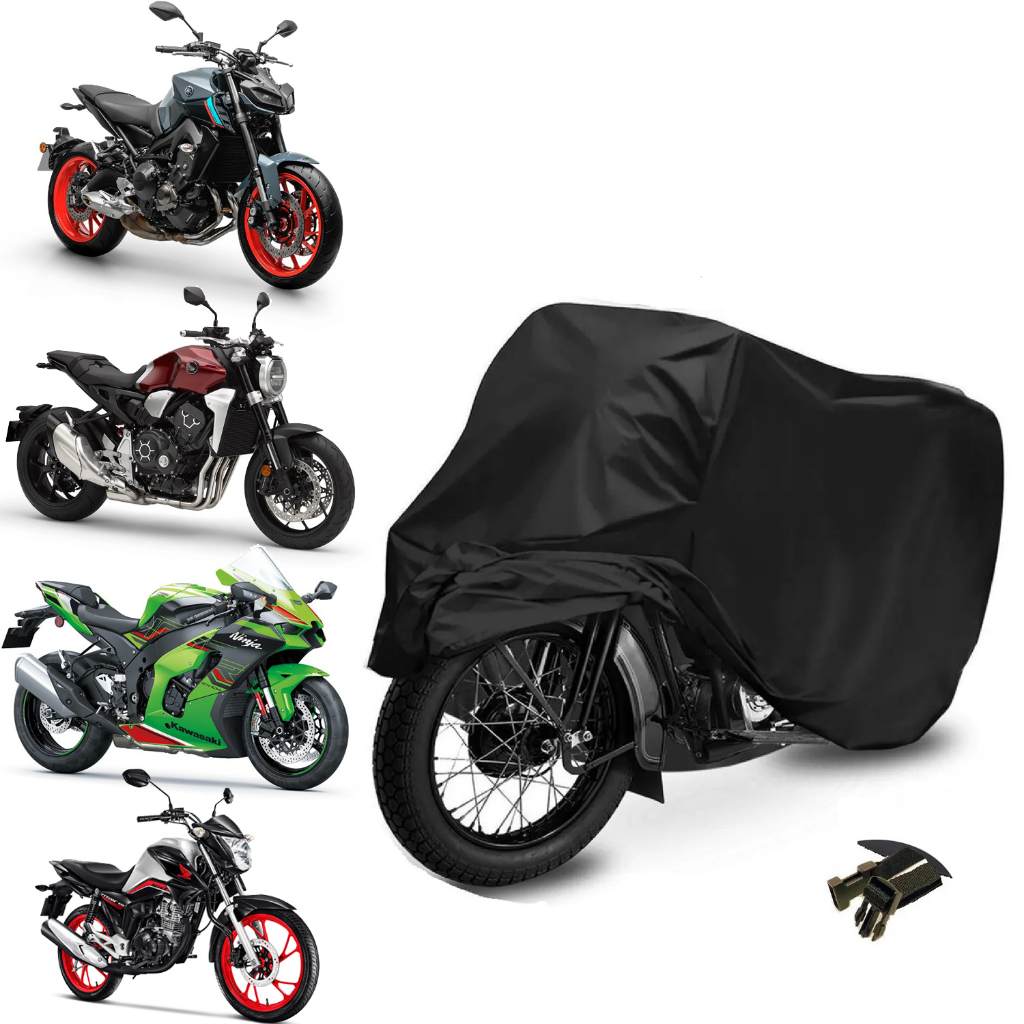 Capa de Cobrir Moto Impermeável 100%  Forração Anti-Risco Proteção Uv