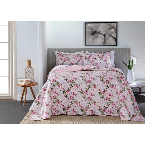 kit colcha cobre leito forro de cama casal dupla face 3 peças matelado lindo