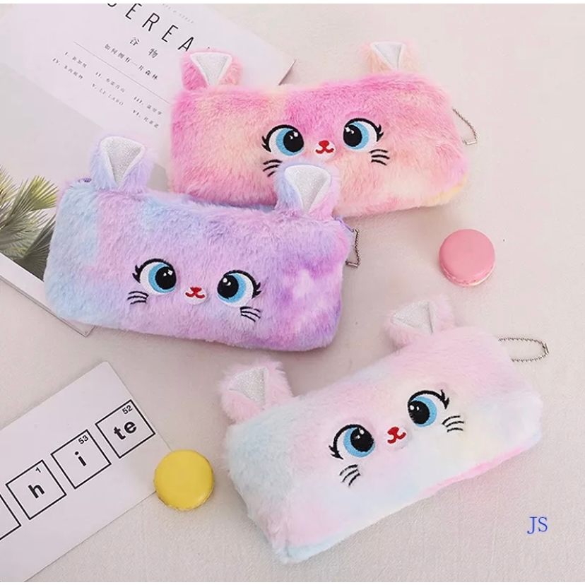 Estojo de Pelúcia Cat Degradee para Lápis Maquiagem em Oferta na Shopee