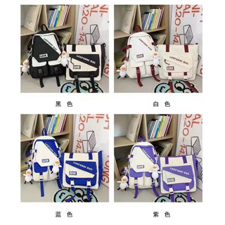 Mochila Escolar Feminina Resistente KIT 5 estudantil Passeio Coreano Grande Capacidade Com Impermeável