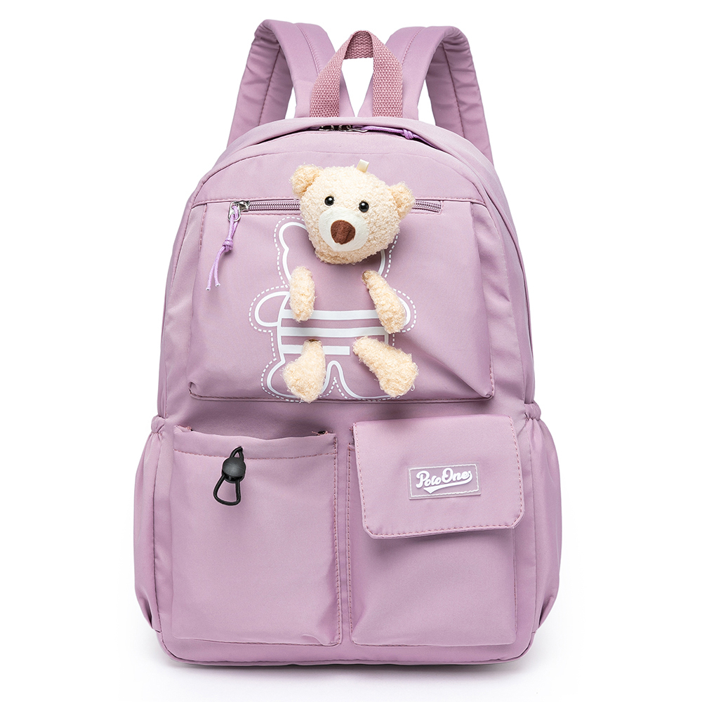 Mochila Feminina Polo One Estilo Coreano Bolsa Escolar Juvenil