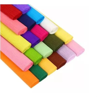 Kit 10 Papel Crepom Com 48cm X 2metros Variadas Cores em Oferta na Shopee