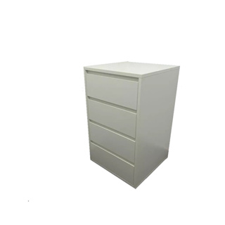 Gaveteiro Cor Branco C/ 4 Gavetas Puxador Cava 100%MDF em Oferta na Shopee