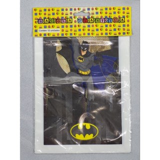 Sacolinha plástica Batman c/ 10 unidades