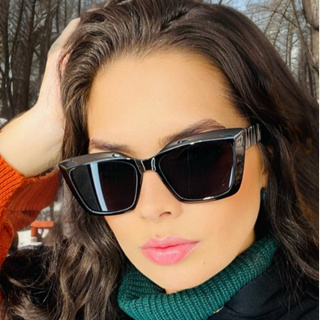 Óculos de Sol Grande Retangular Gatinho Degradê em Oferta na Shopee