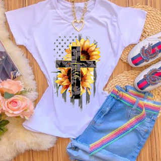 Camiseta Básica Moda Evangélica Crista Barato Blusinha T Shirt