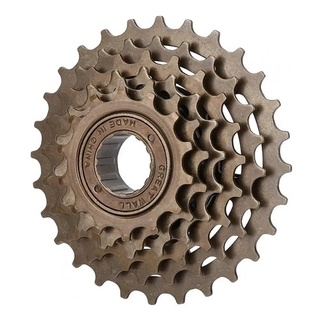 Catraca Roda Livre 6v Rosca 14/28d Bike Marrom Para Bicicleta 18 marchas Rosca