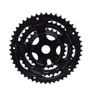 Roda Tripla Coroa Engrenagem Para Monobloco 28/38/48 Roda Dentada Preta Rebitada Reforçada