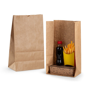 saco sos papel kraft lizo para delivery P M G