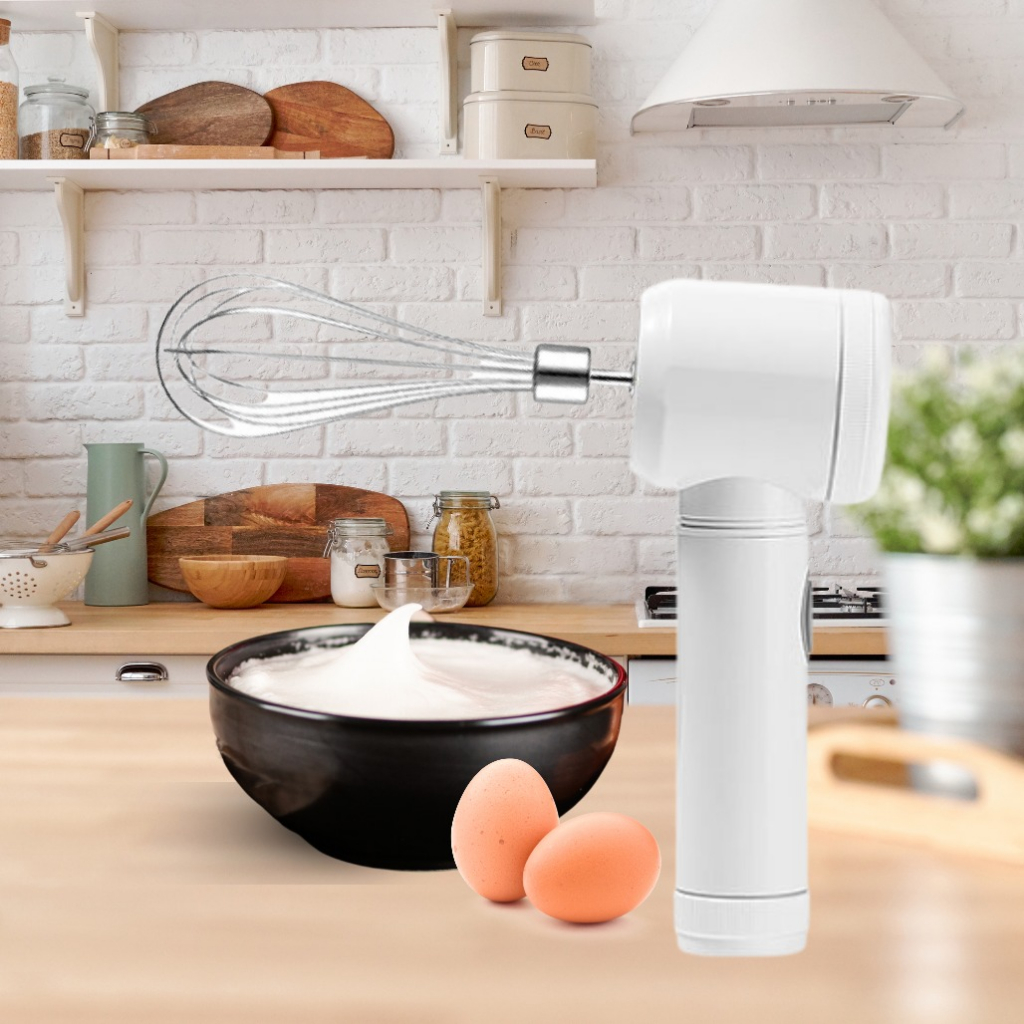 Batedor Elétrico De Ovo Com Mixer/Ferramenta De Cozinha De Aço Inoxidável - DIVINO