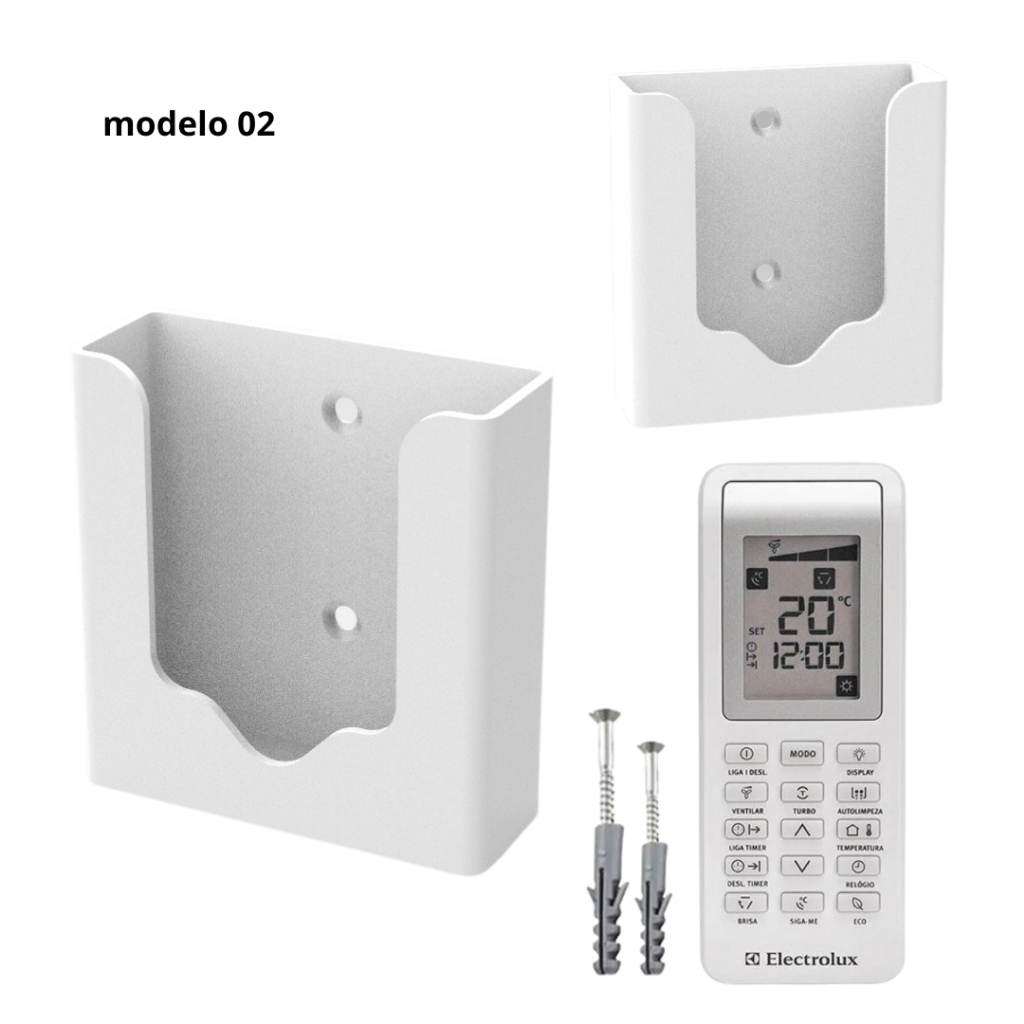 Suporte De Parede Porta Controle Remoto AR Condicionado Electrolux modelo 02 em Oferta na Shopee