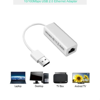 Placa Rede Usb Cabo Externa Rj45 Adaptador Lan Ethernet com cabo BRANCO em Oferta na Shopee