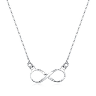 Colar de prata 925 infinito 45cm