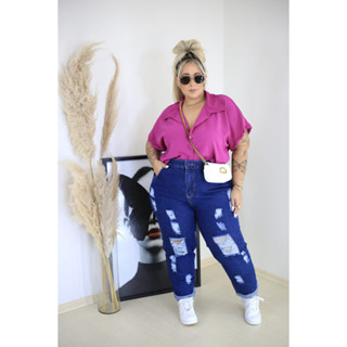 MOM PLUS SIZE Feminina sem lycra