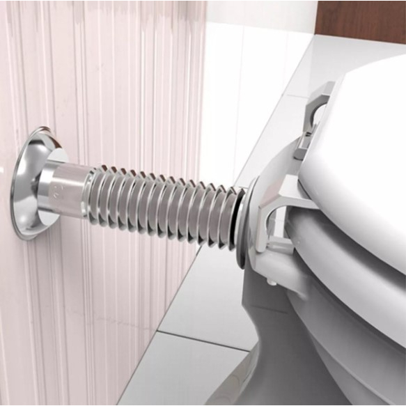 Tubo De Ligação Sanfonado Branco Preto e Cromado tubo flexível delflex resistente ajustável vaso sanitário bacia privada