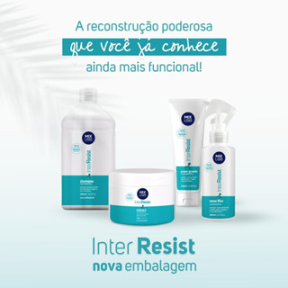 Tratamento Capilar Profissional Inter Resist Mix Use (4 Produtos - Reconstrução em 5 minutos) | Envio Imediato